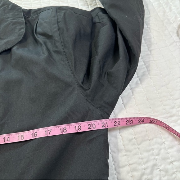 London Fog Black Vintage Trench Coat Removable Liner - Picture 5 of 14